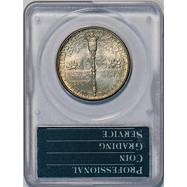 (9337) 1936 50C PCGS MS66 Gold CAC Norfolk reverse slab