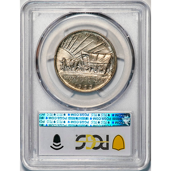 (9352) 1939 50C PCGS MS67 CAC Oregon reverse slab