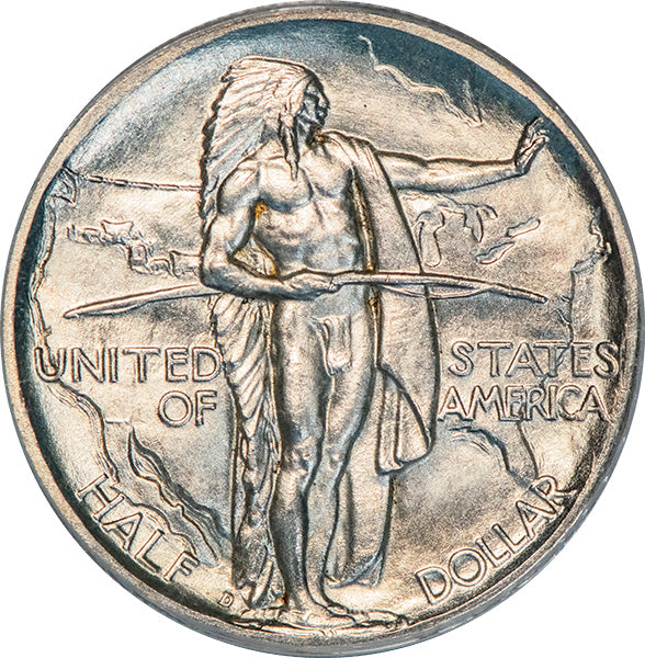 (9349) 1938-D 50C PCGS MS64 CAC Oregon obverse