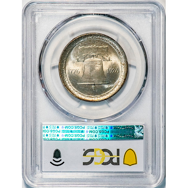 (9374) 1926 50C PCGS MS65+ CAC Sesquicentennial reverse slab