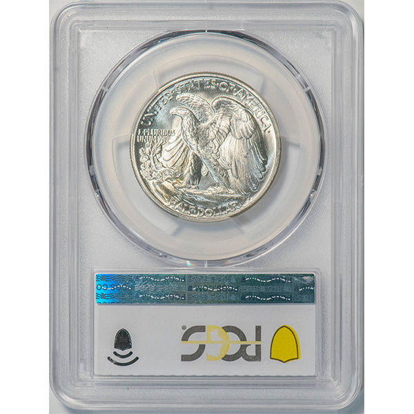 (6614) 1942 50C PCGS MS67 CAC Walker reverse slab