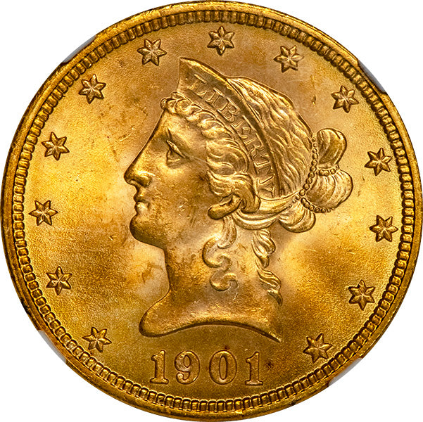 (8747) 1901 $10 NGC MS66 Liberty obverse