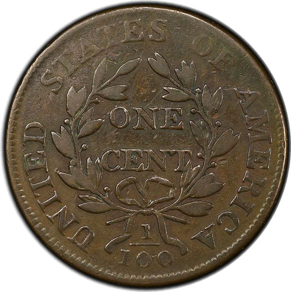 1803 1C PCGS F15 CAC Sheldon-265 reverse