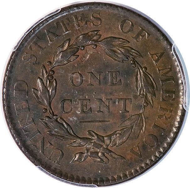 1820/19 1C N-1 R.1 PCGS AU55 reverse