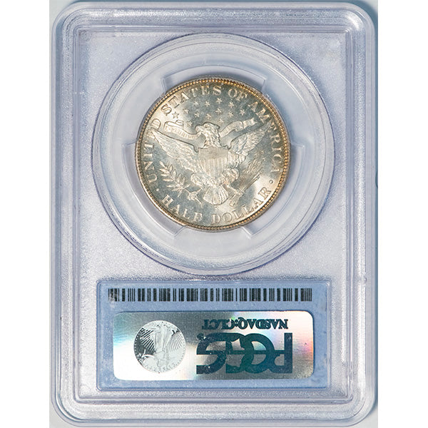 1910-S Barber Half reverse slab