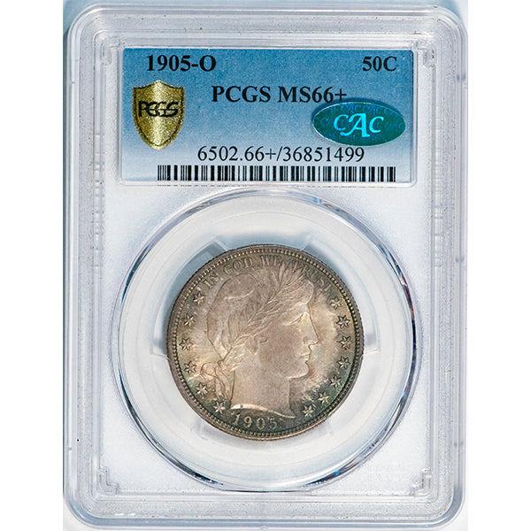 1905-O Barber Half slab