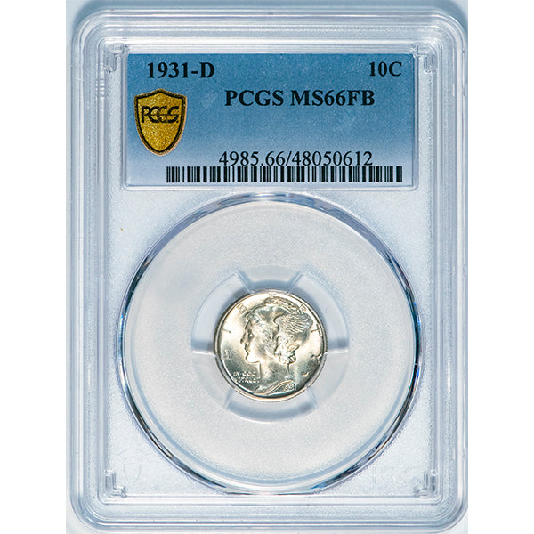 1931-D 10C PCGS MS66FB slab