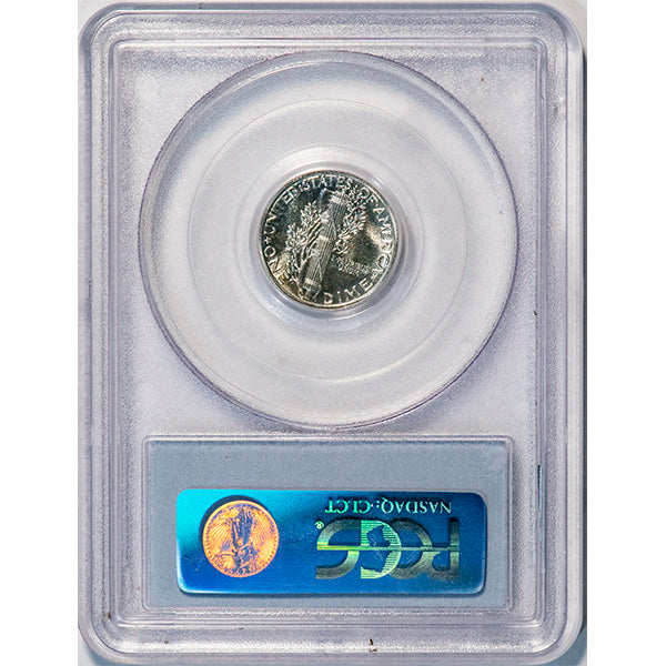 (5077) 1942 10C PCGS PR67 CAC Mercury reverse slab
