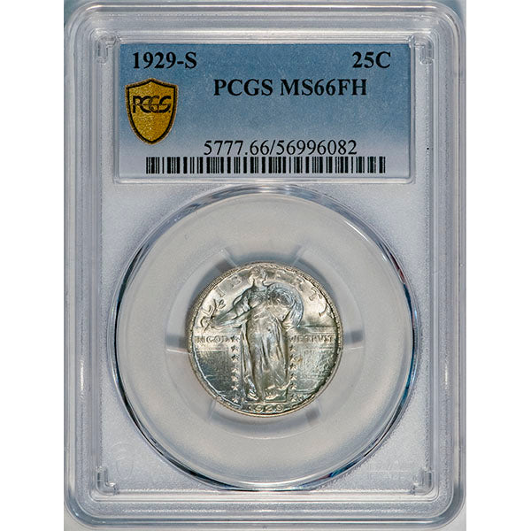 (5777) 1929-S 25C PCGS MS66FH SLQ slab