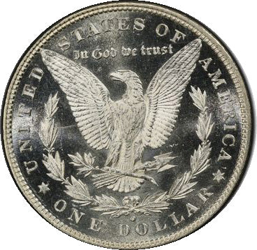 (7117) 1880/79-O $1 PCGS MS64PL CAC Morgan reverse