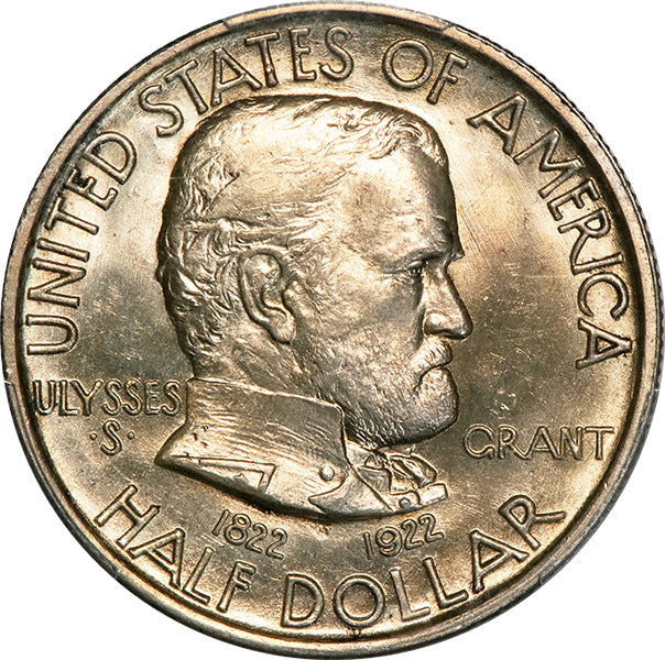 (9306) 1922 50C PCGS MS65 Grant obverse