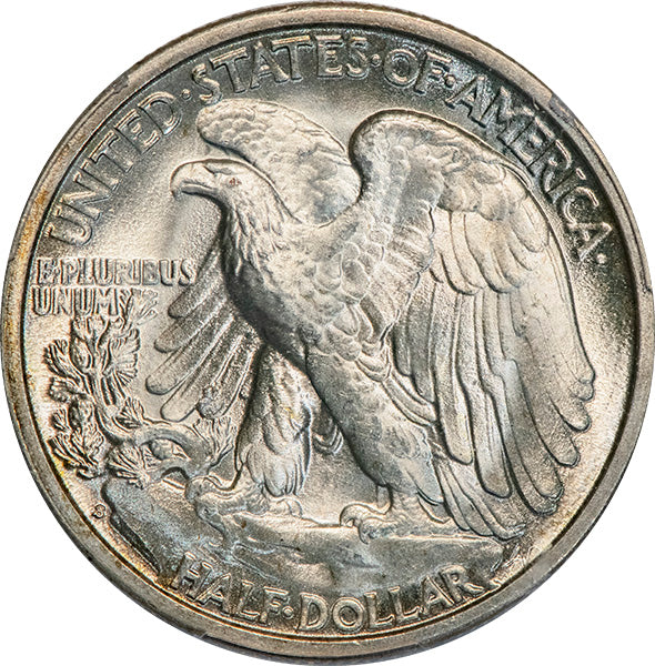 (6613) 1941-S 50C PCGS MS66+ CAC Walker reverse