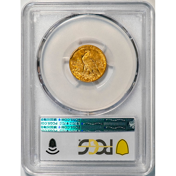 (7949) 1925-D $2.50 PCGS MS65 Indian reverse slab
