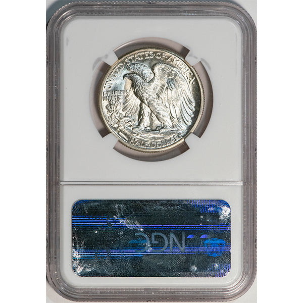 (6628) 1945-D 50C NGC MS67 Walker reverse slab