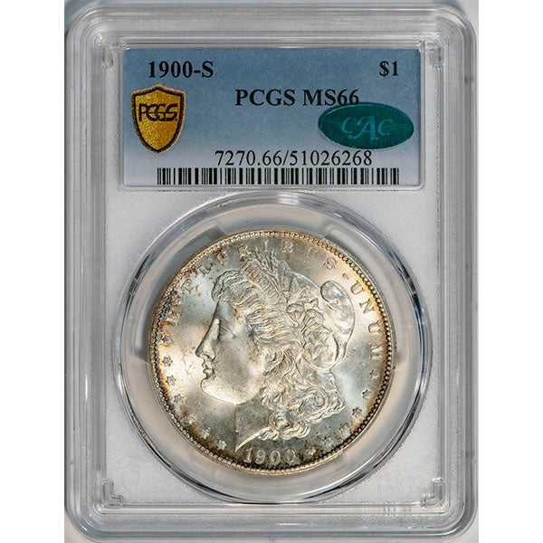 (7270) 1900-S $1 PCGS MS66 CAC Morgan slab