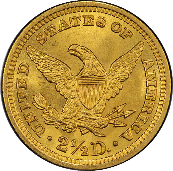 (7858) 1906 $2.50 PCGS MS65+ CAC Liberty reverse