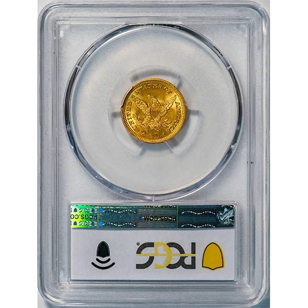 (7858) 1906 $2.50 PCGS MS65+ CAC Liberty reverse slab