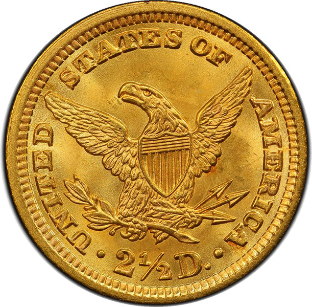 (7856) 1904 $2.50 PCGS MS67 CAC Liberty reverse