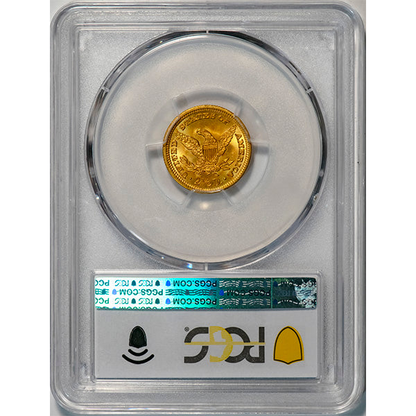 (7856) 1904 $2.50 PCGS MS67 CAC Liberty reverse slab