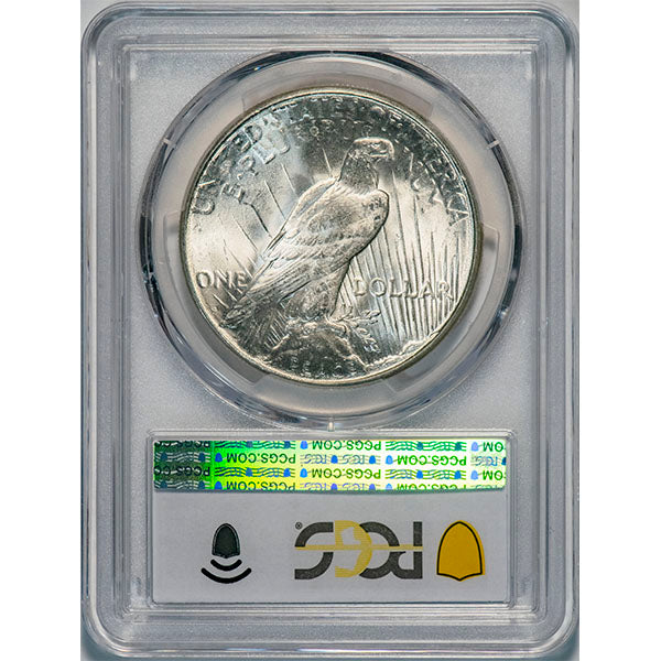 (7362) 1923-S $1 PCGS MS65 Peace reverse slab