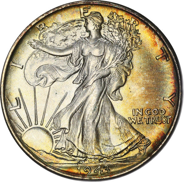 (6613) 1943 50C PCGS MS65 CAC Walker obverse