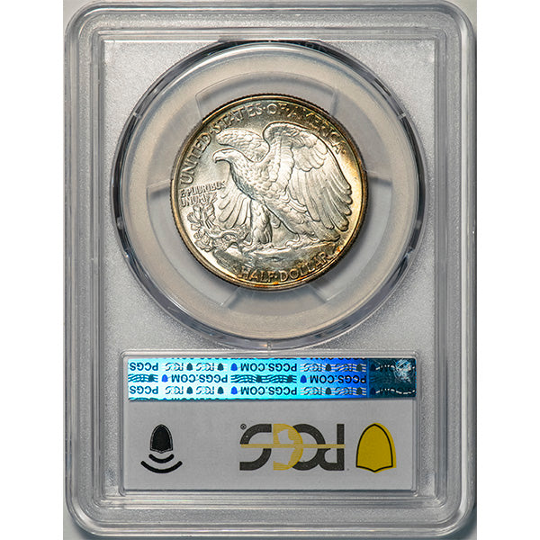 (6613) 1943 50C PCGS MS65 CAC Walker reverse slab