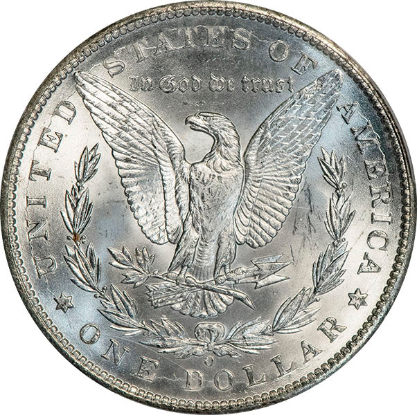 (7260) 1899-O $1 PCGS MS66 CAC Morgan reverse