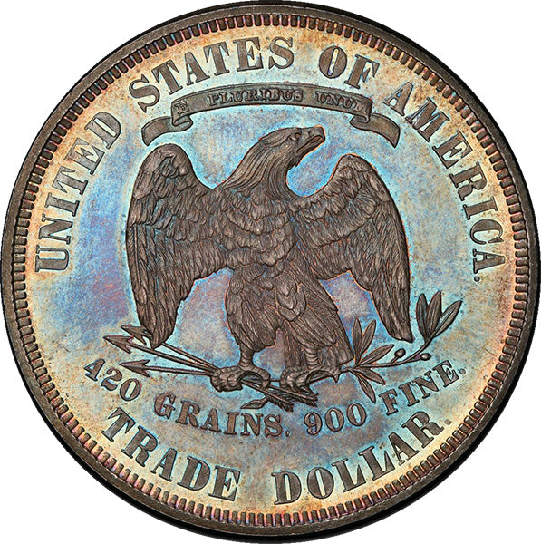 (7060) 1880 T$1 PCGS PR64+ Gold CAC reverse