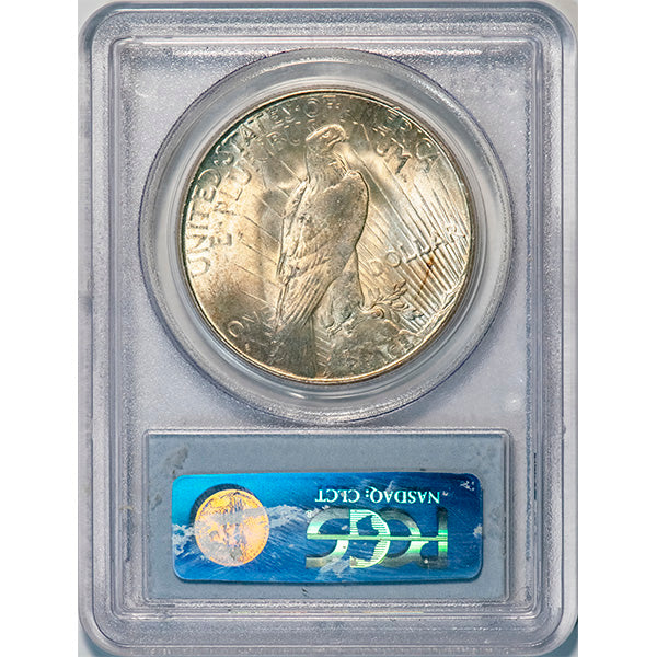 (7374) 1928-S $1 PCGS MS64 CAC Peace reverse slab