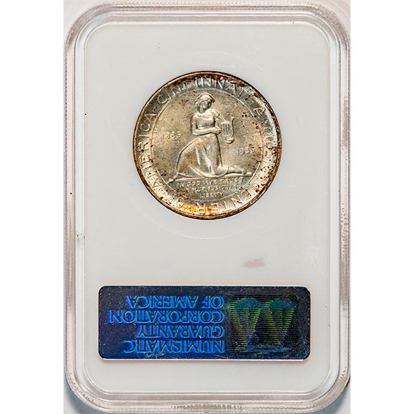 (9283) 1936 50C NGC MS61 Gold CAC Cincinnati reverse slab
