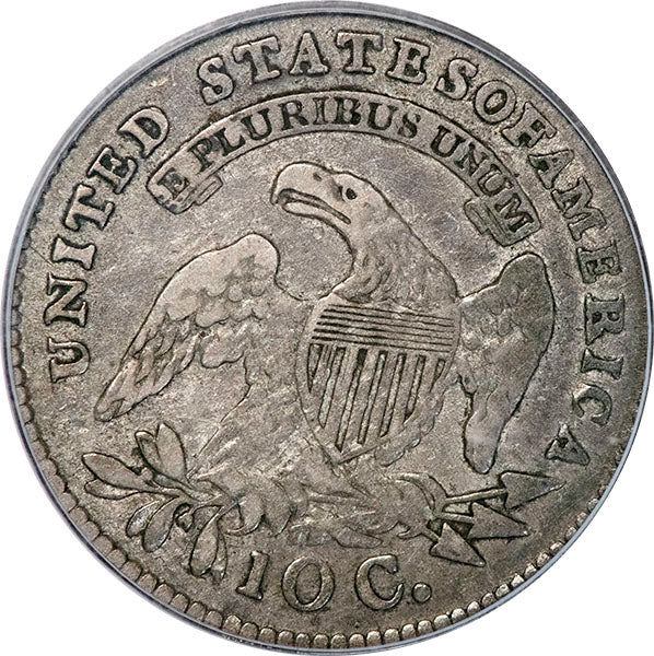 (4490) 1814 10C PCGS VF25 CAC States Of reverse