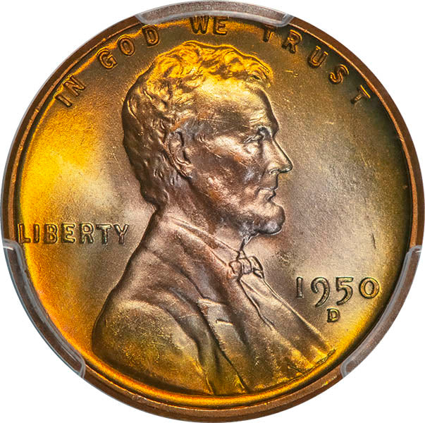 (2782) 1950-D 1C PCGS MS67RD CAC