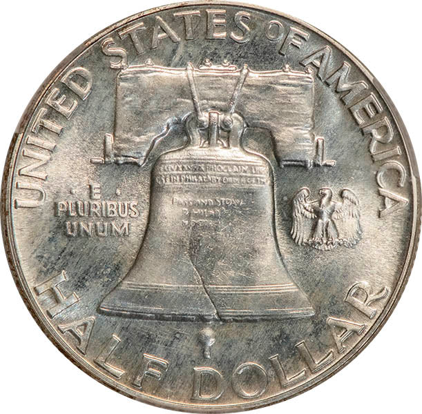 (6691) 1950 50C CACG PR66 CAC Franklin reverse