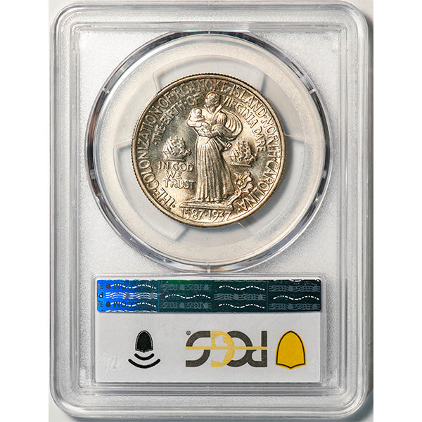 (9367) 1937 50C Roanoke PCGS MS67 CAC