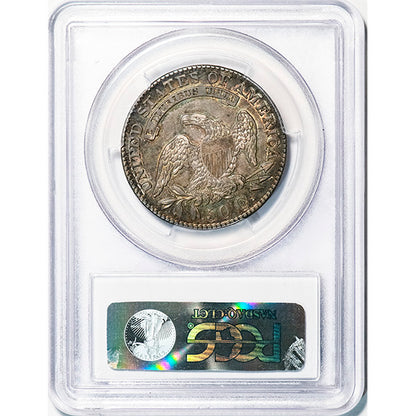 (6154) 1829 50C PCGS AU53 Bust Half reverse slab