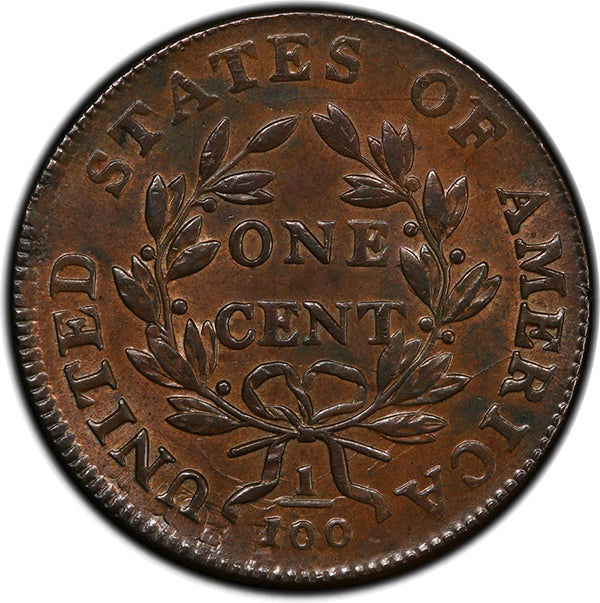 1801 1C S-213, R.2 PCGS MS64BN CAC reverse