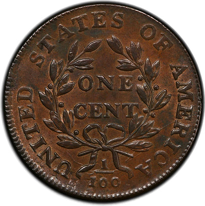 1801 1C S-213, R.2 PCGS MS64BN CAC reverse