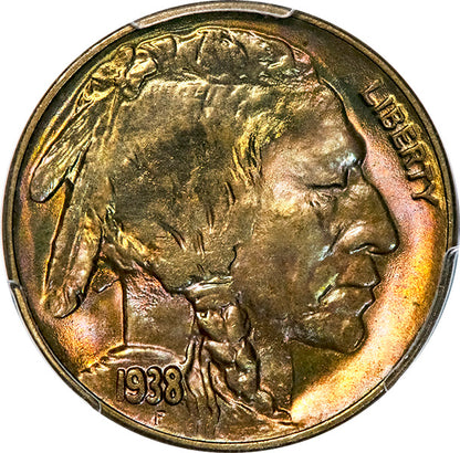 (3985) 1938-D/S 5C PCGS MS67+ Buffalo obverse