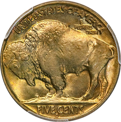 (3985) 1938-D/S 5C PCGS MS67+ Buffalo reverse