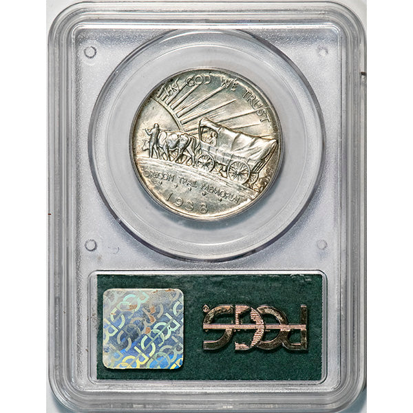 (9350) 1938-S 50C PCGS MS65 Oregon reverse slab