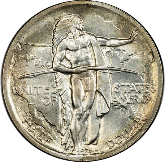 (9352) 1939 50C PCGS MS67 CAC Oregon obverse