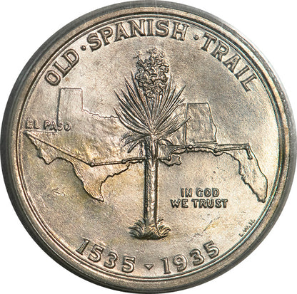 1935 50C Spanish Trail PCGS MS64 Gold CAC