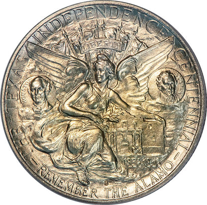 (9396) 1938-S 50C PCGS MS63 CAC Texas reverse