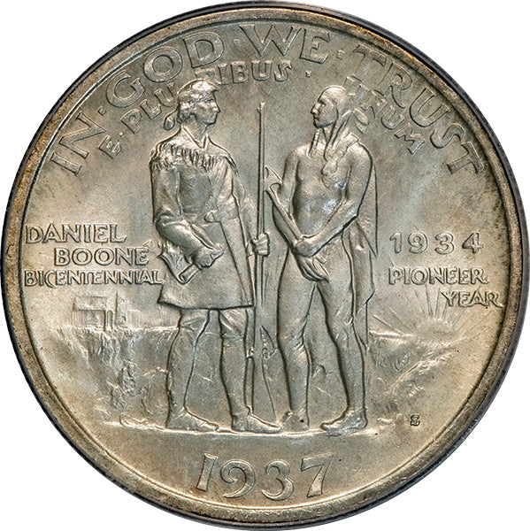 (9272) 1937-S 50C PCGS MS65 CAC Boone reverse