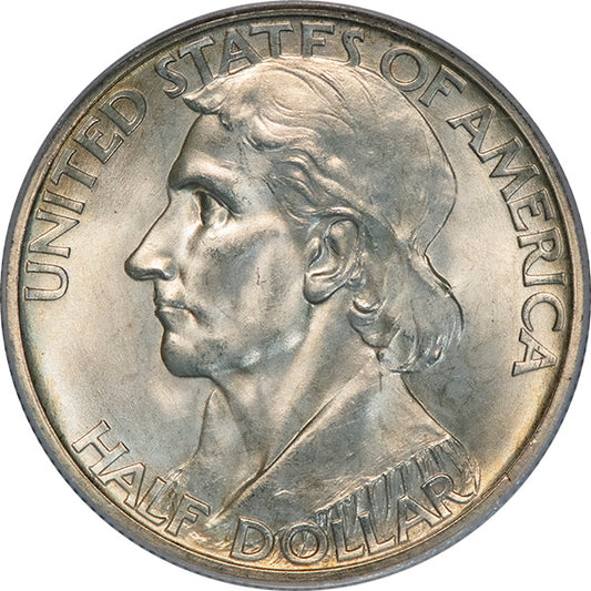 (9275) 1938-D 50C PCGS MS65 CAC Boone obverse