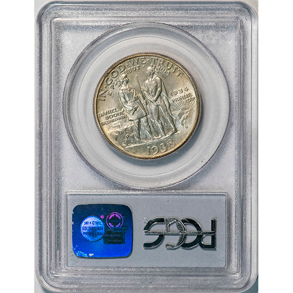 (9275) 1938-D 50C PCGS MS65 CAC Boone reverse slab