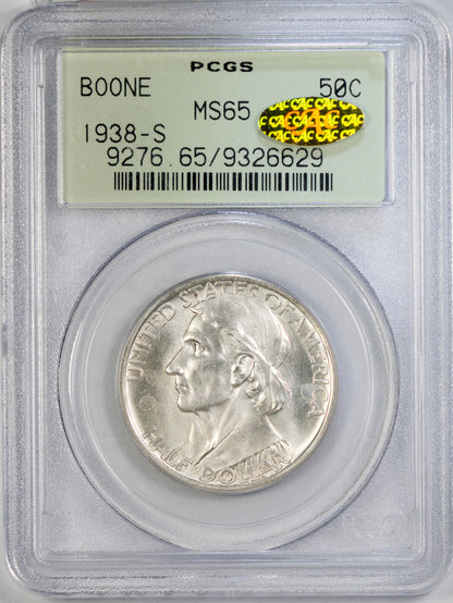 (9276) 1938-S 50C PCGS MS65 Boone Gold CAC