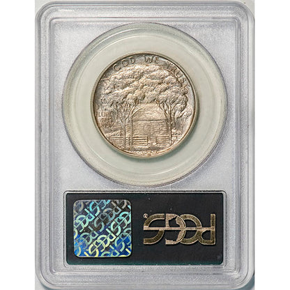 (9307) 1922 50C PCGS MS62 Grant Star CAC reverse slab