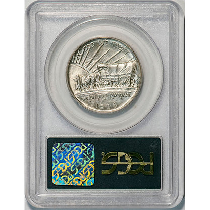 (9349) 1938-D 50C PCGS MS65 Oregon Gold CAC reverse slab
