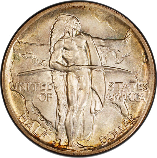 1938-D 50C Oregon PCGS MS67+ CAC obverse